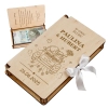 Drewniane pudełko na pieniądze na ślub prezent pamiątka wesele personalizowany grawer